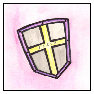 illustration of the shield of faith