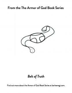 belt of truth coloring sheet