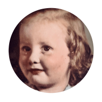 Author Barb Seregi as a toddler