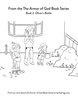 Coloring Sheet 6 from the book Oliver's Battle