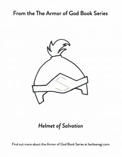 helmet of salvation coloring sheet